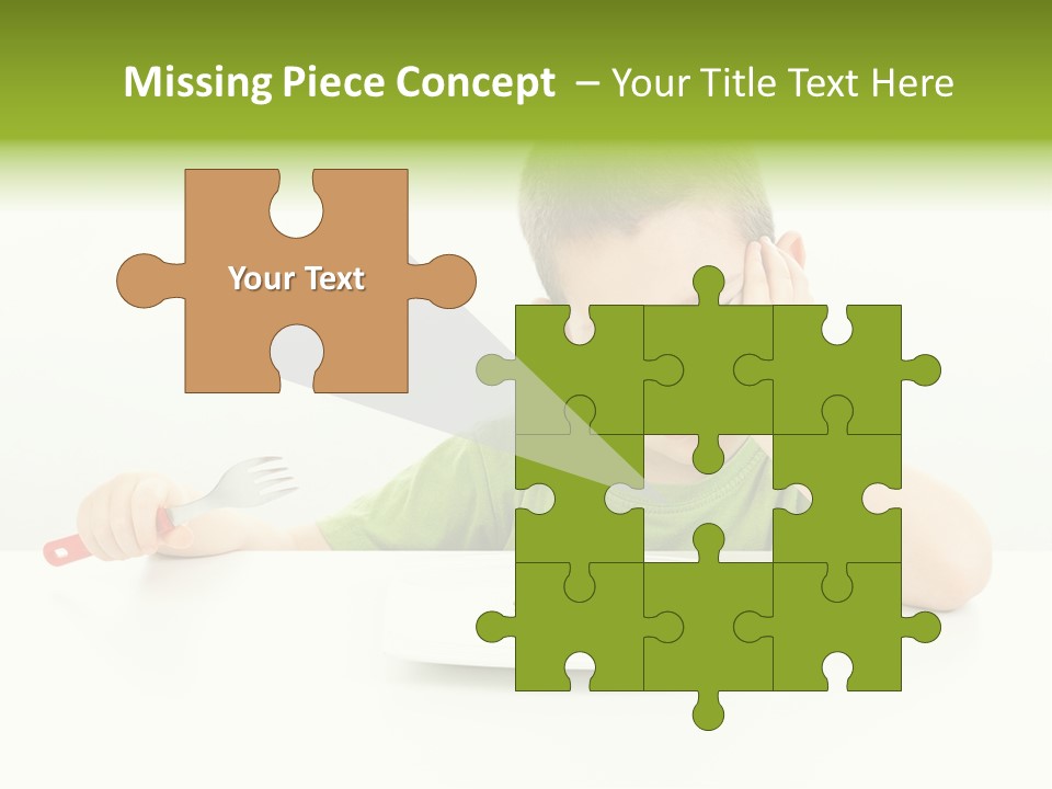 Person Childhood Isolated PowerPoint Template