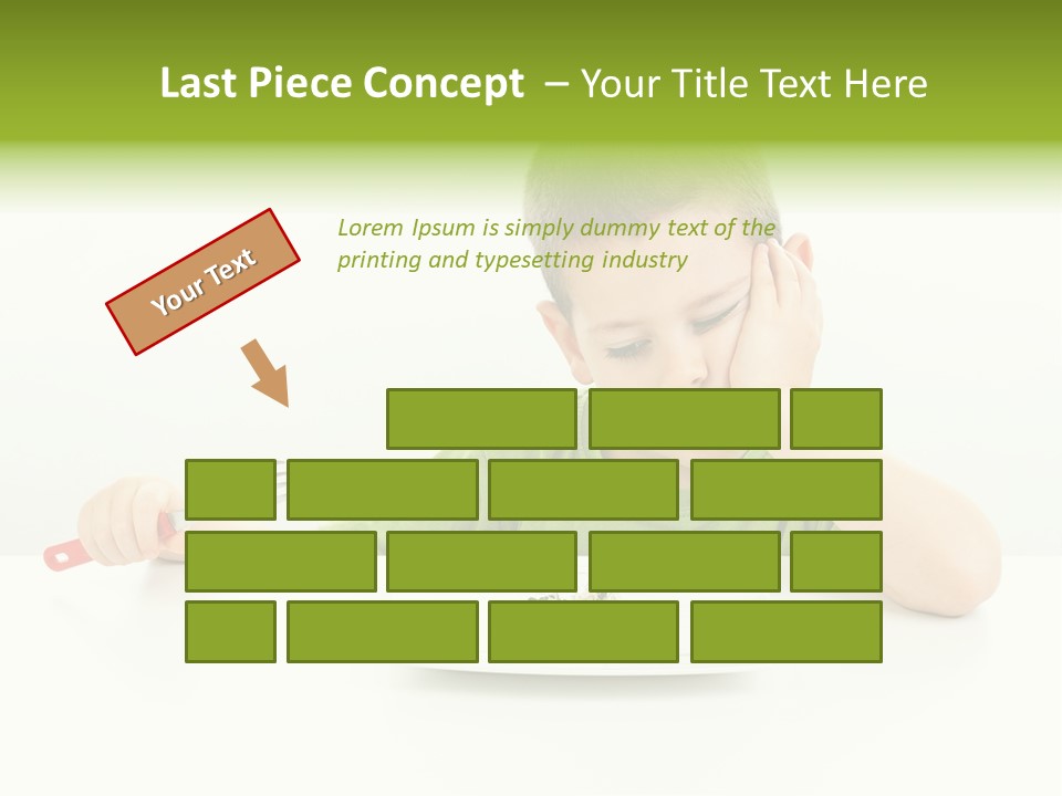 Person Childhood Isolated PowerPoint Template