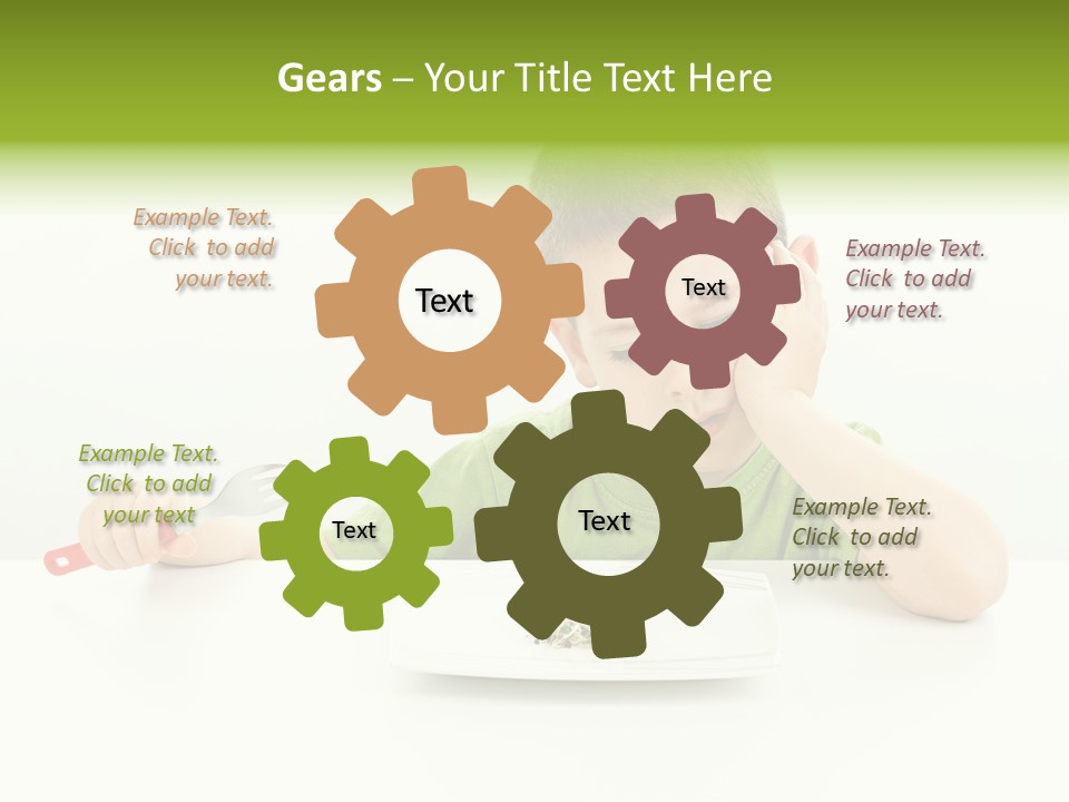 Person Childhood Isolated PowerPoint Template