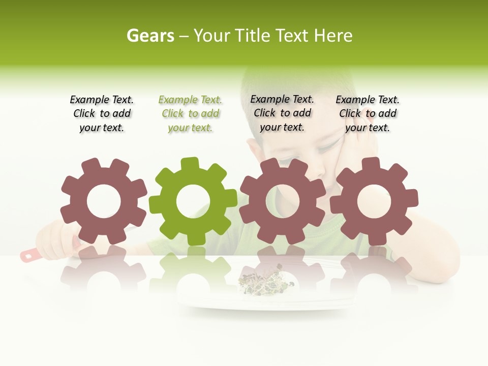 Person Childhood Isolated PowerPoint Template