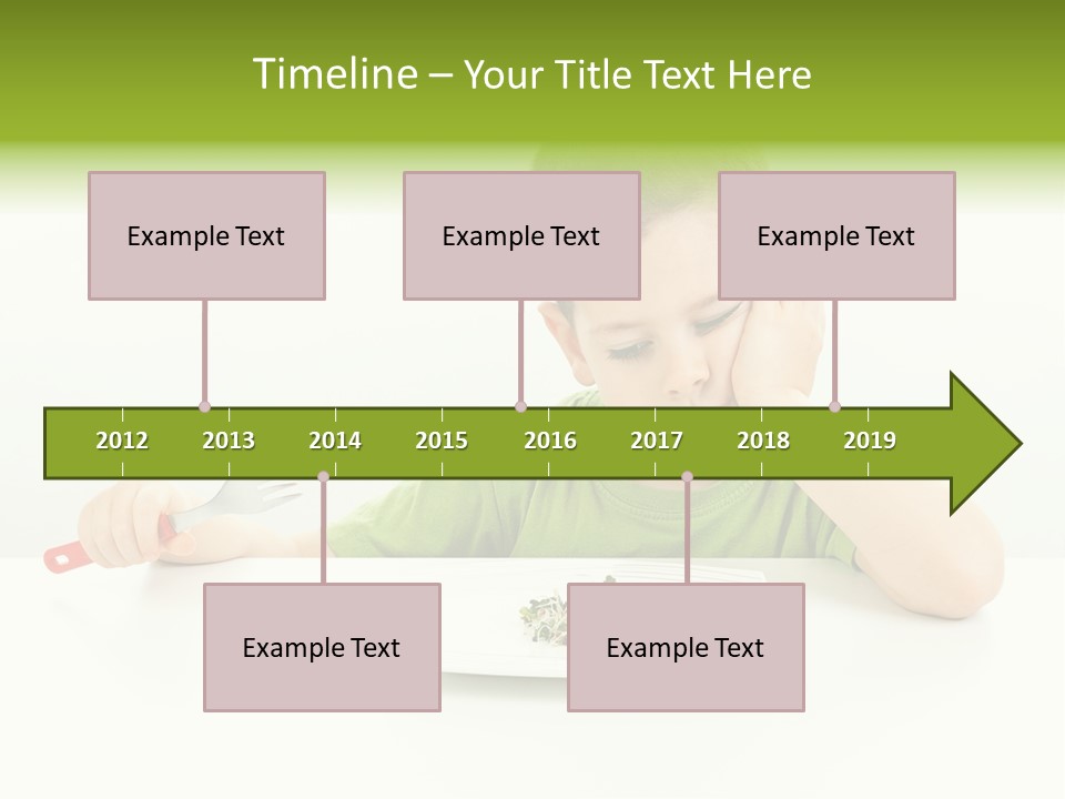 Person Childhood Isolated PowerPoint Template