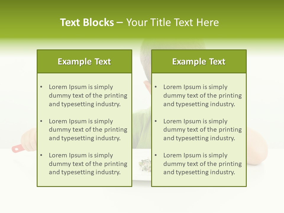 Person Childhood Isolated PowerPoint Template