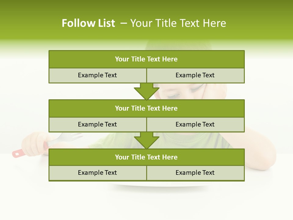 Person Childhood Isolated PowerPoint Template