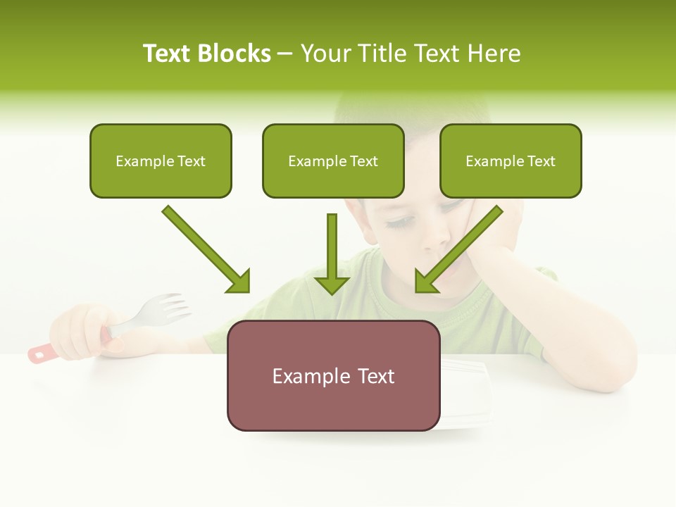 Person Childhood Isolated PowerPoint Template