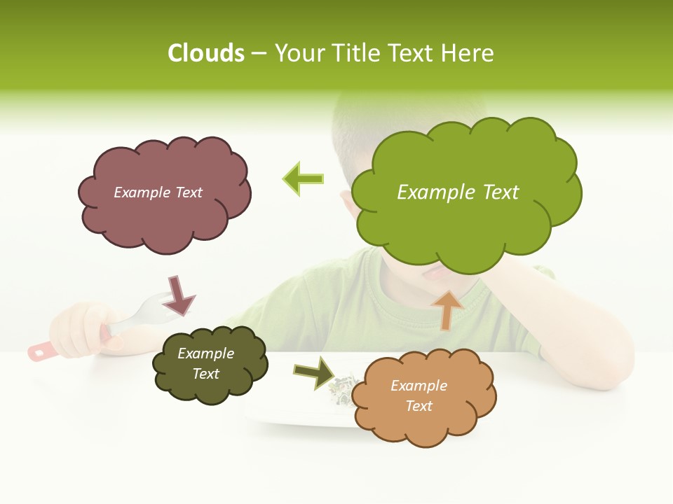 Person Childhood Isolated PowerPoint Template