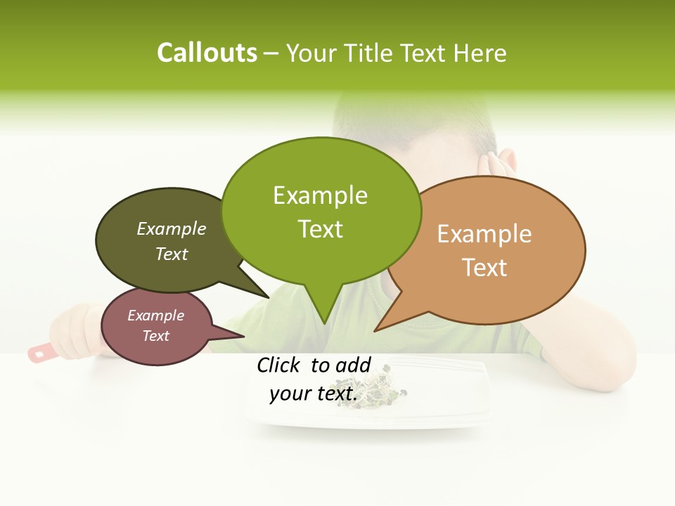 Person Childhood Isolated PowerPoint Template