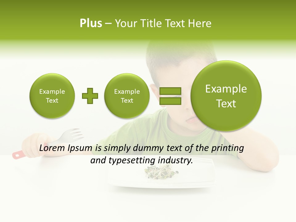 Person Childhood Isolated PowerPoint Template