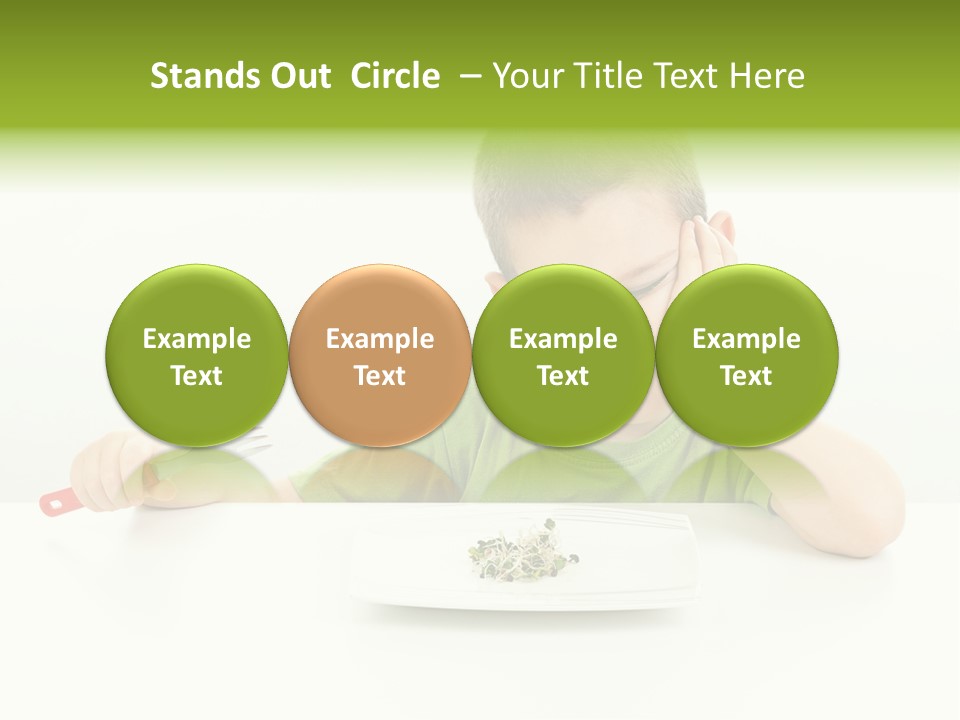 Person Childhood Isolated PowerPoint Template