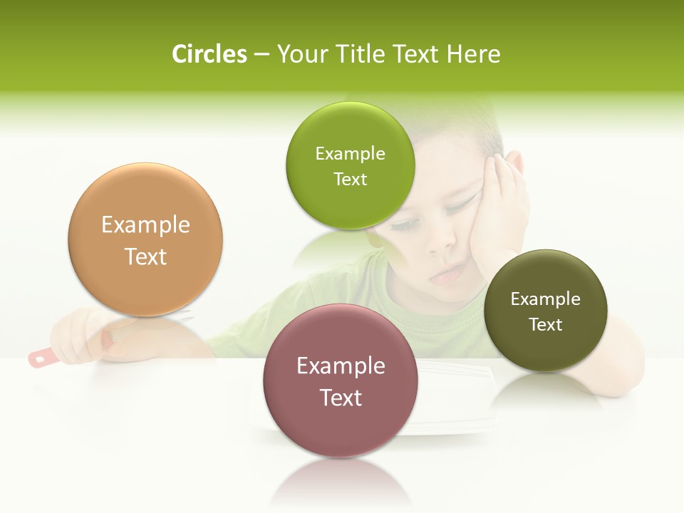 Person Childhood Isolated PowerPoint Template