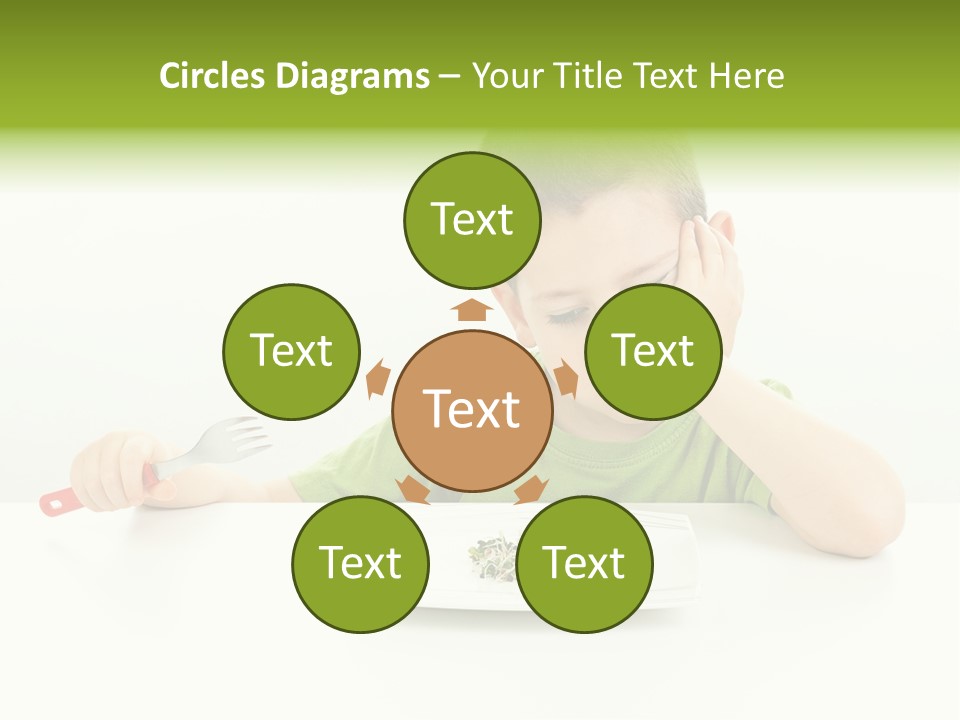 Person Childhood Isolated PowerPoint Template