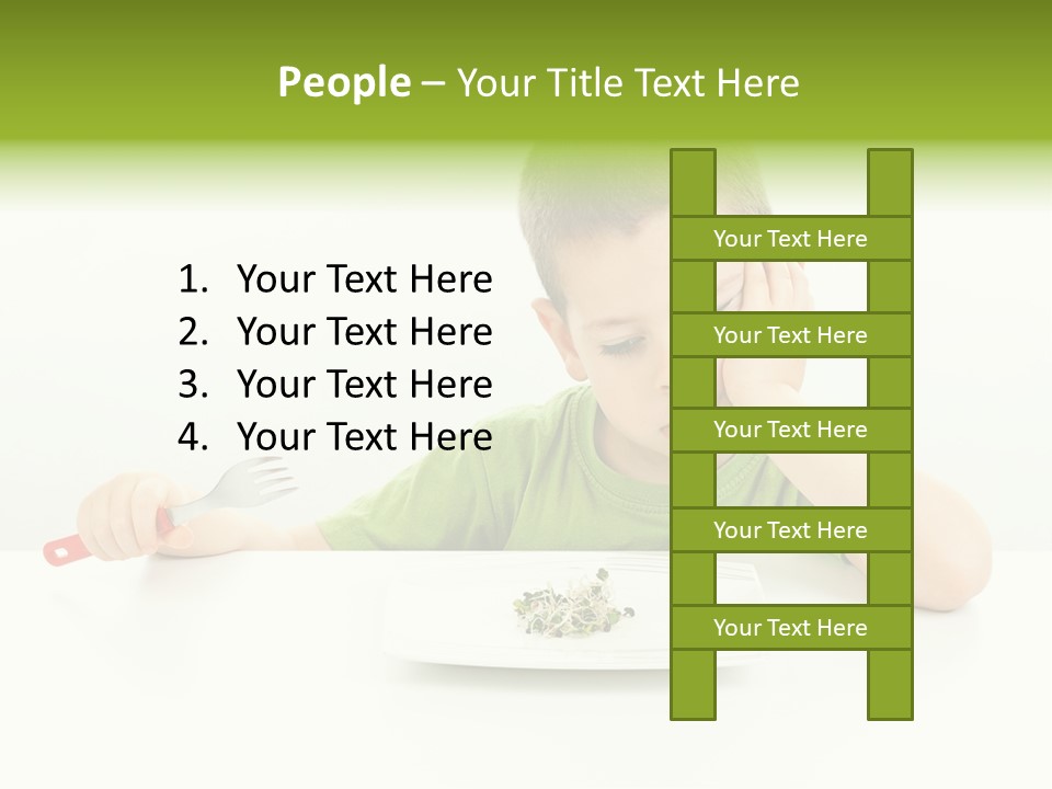 Person Childhood Isolated PowerPoint Template