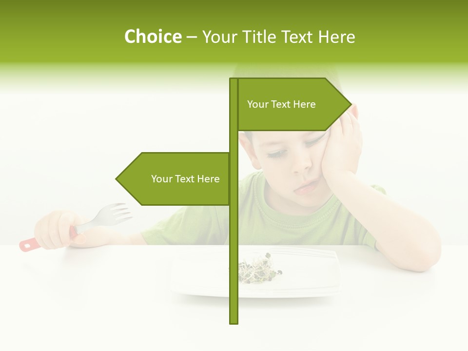Person Childhood Isolated PowerPoint Template