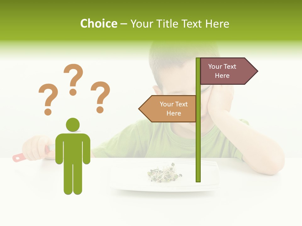 Person Childhood Isolated PowerPoint Template