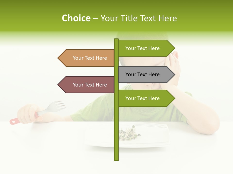 Person Childhood Isolated PowerPoint Template