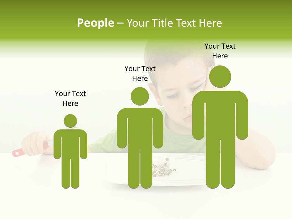 Person Childhood Isolated PowerPoint Template