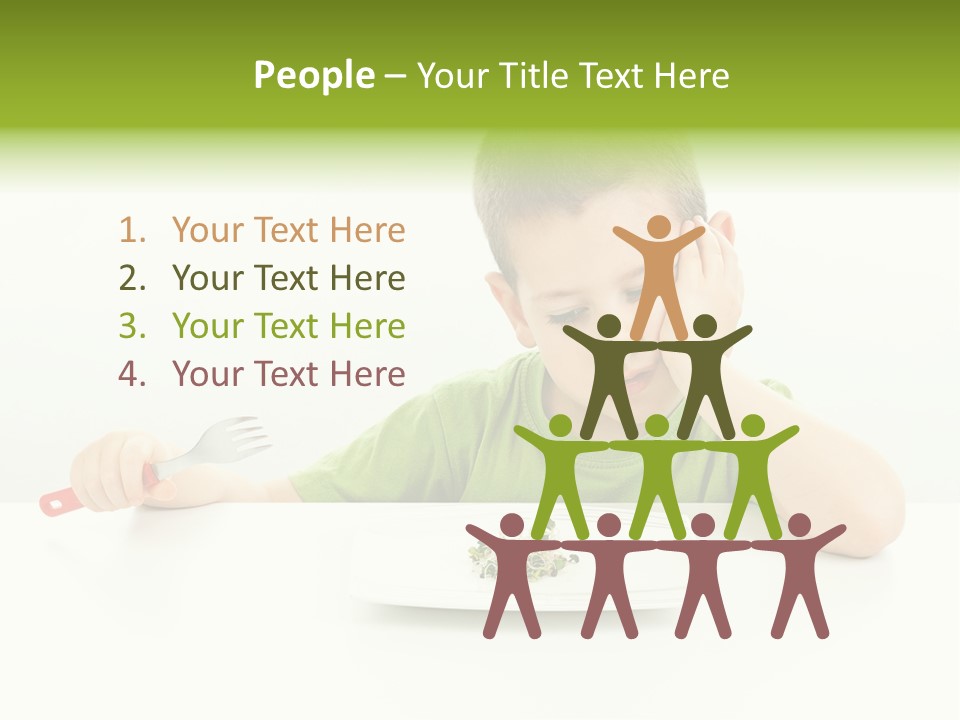 Person Childhood Isolated PowerPoint Template