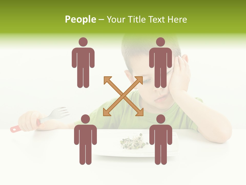 Person Childhood Isolated PowerPoint Template