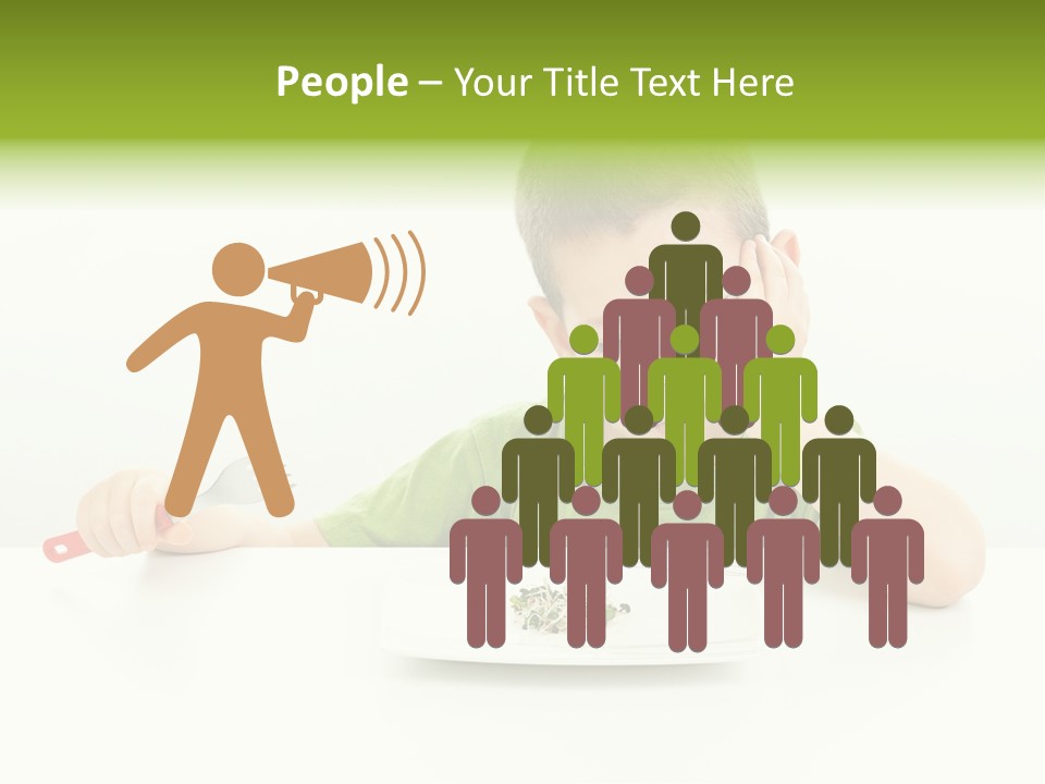 Person Childhood Isolated PowerPoint Template