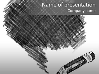 Liquid Artist Decoration PowerPoint Template