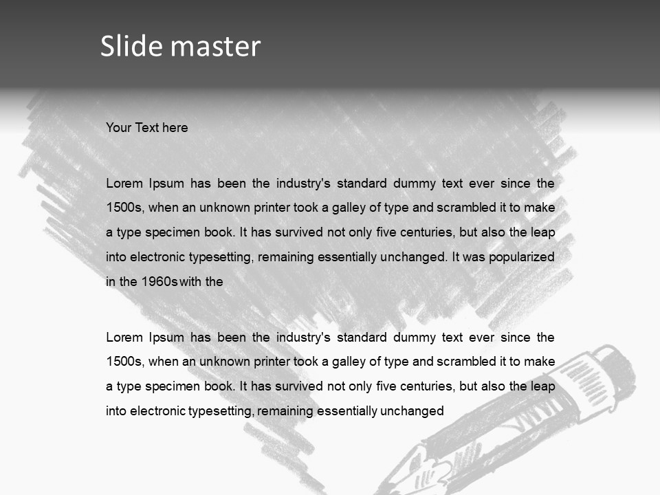 Liquid Artist Decoration PowerPoint Template