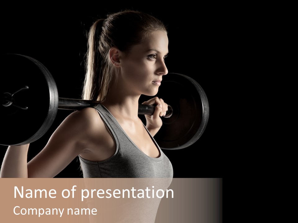 Natural Weight Workout PowerPoint Template