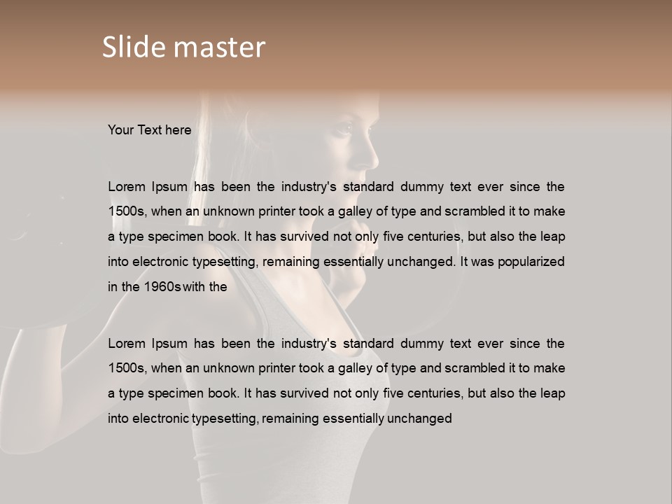 Natural Weight Workout PowerPoint Template