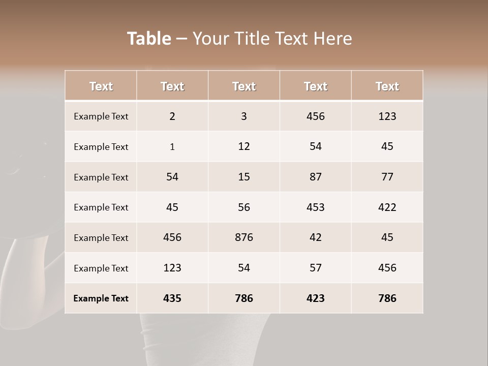Natural Weight Workout PowerPoint Template