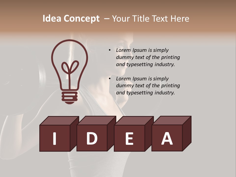 Natural Weight Workout PowerPoint Template