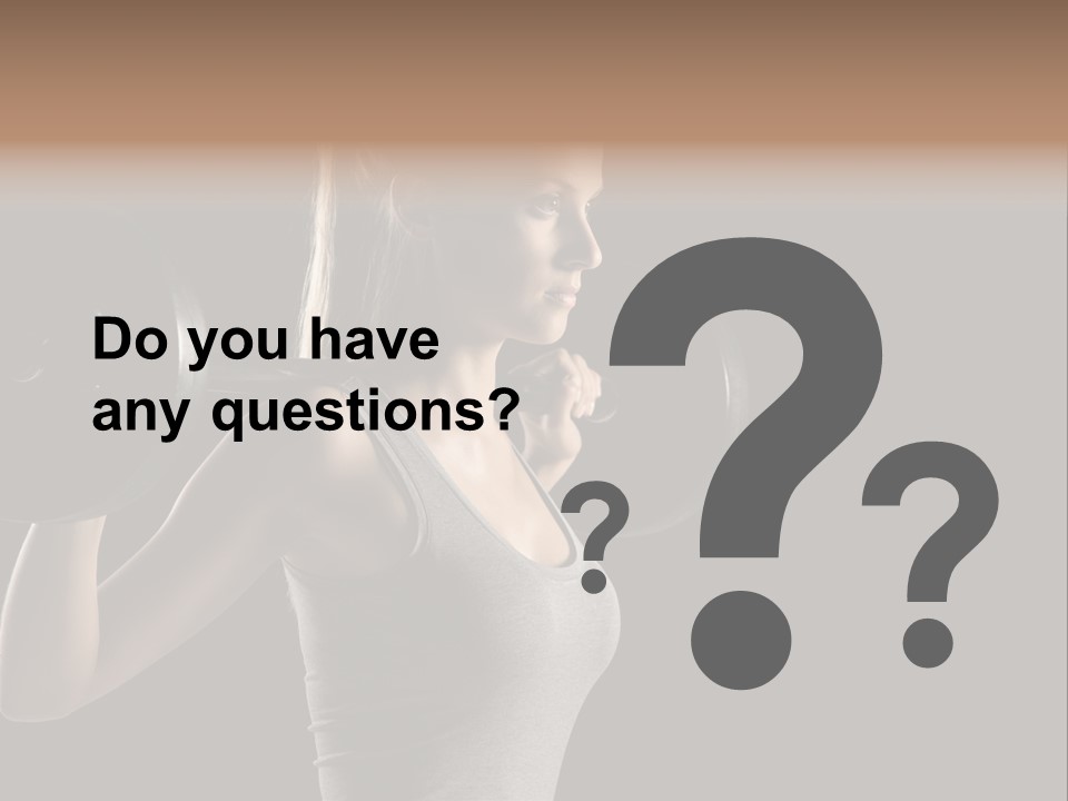 Natural Weight Workout PowerPoint Template