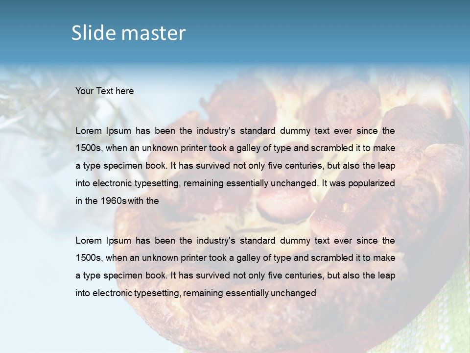 Meat Pudding Prepared PowerPoint Template