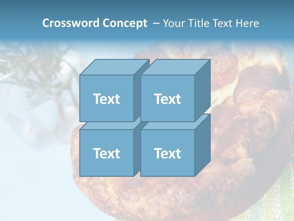 Meat Pudding Prepared PowerPoint Template