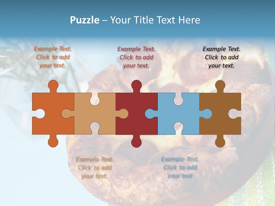 Meat Pudding Prepared PowerPoint Template