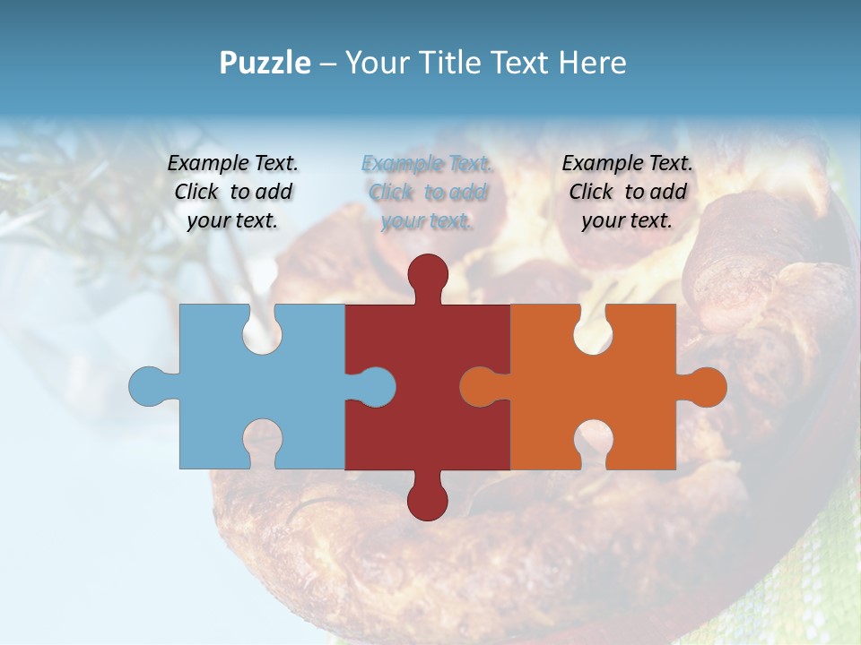 Meat Pudding Prepared PowerPoint Template