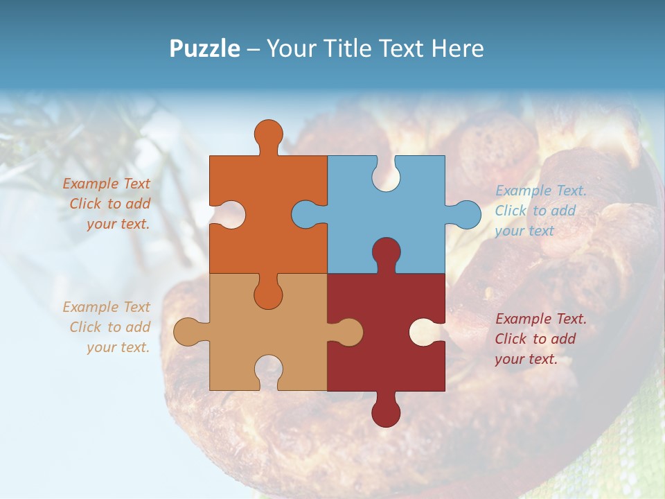 Meat Pudding Prepared PowerPoint Template
