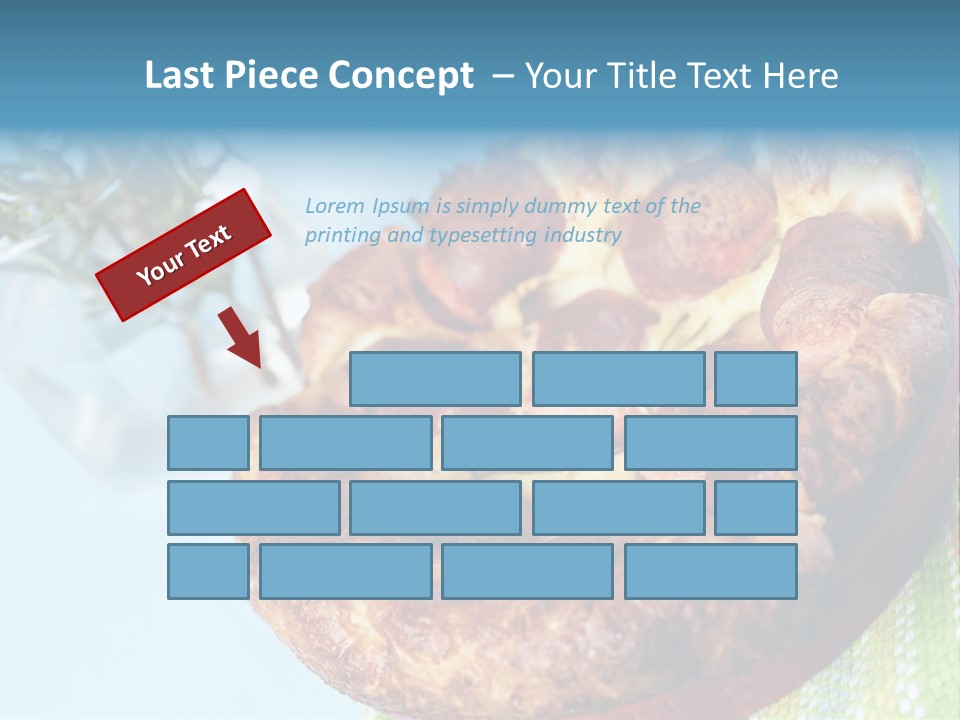 Meat Pudding Prepared PowerPoint Template