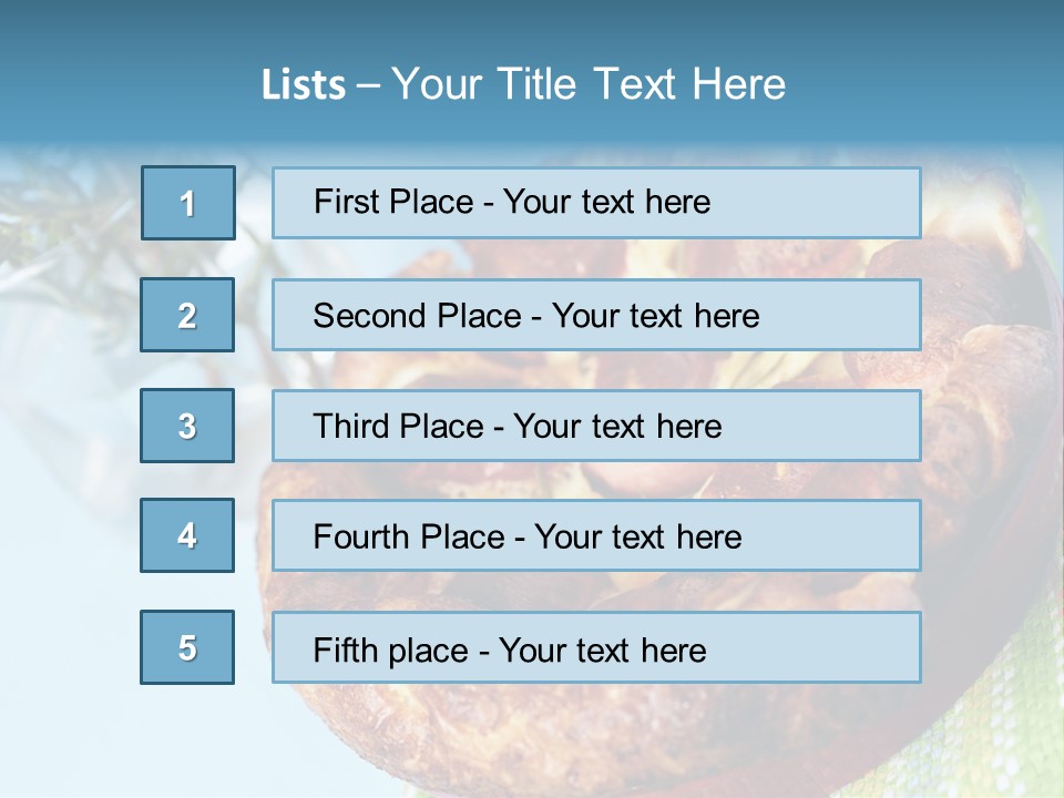 Meat Pudding Prepared PowerPoint Template