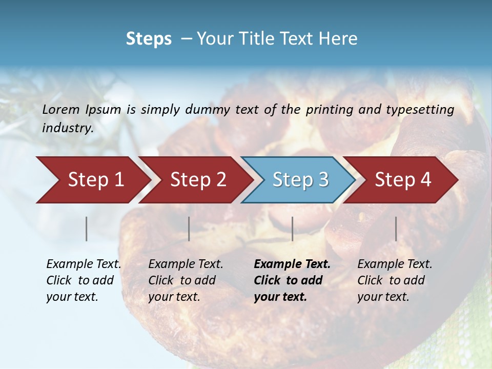 Meat Pudding Prepared PowerPoint Template
