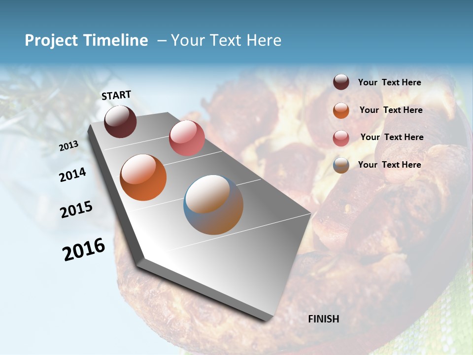 Meat Pudding Prepared PowerPoint Template