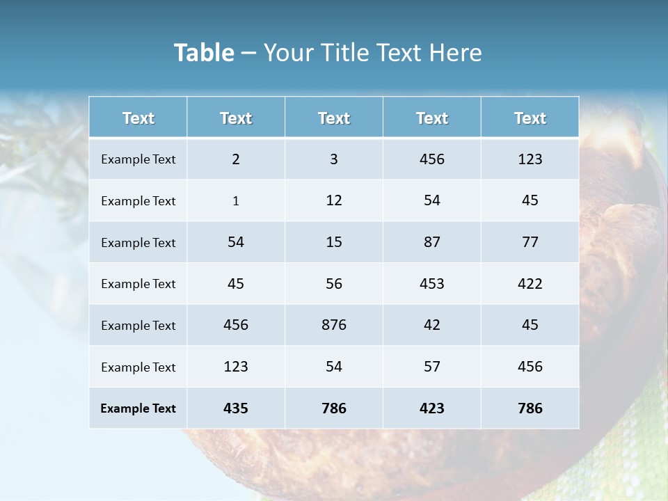 Meat Pudding Prepared PowerPoint Template