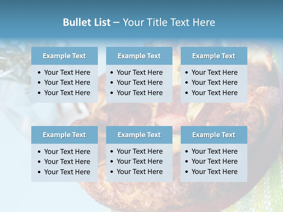 Meat Pudding Prepared PowerPoint Template