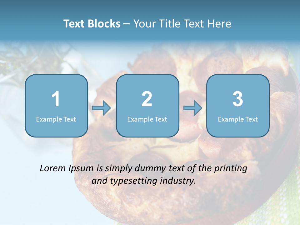 Meat Pudding Prepared PowerPoint Template
