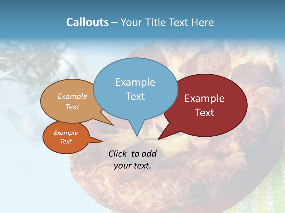 Meat Pudding Prepared PowerPoint Template