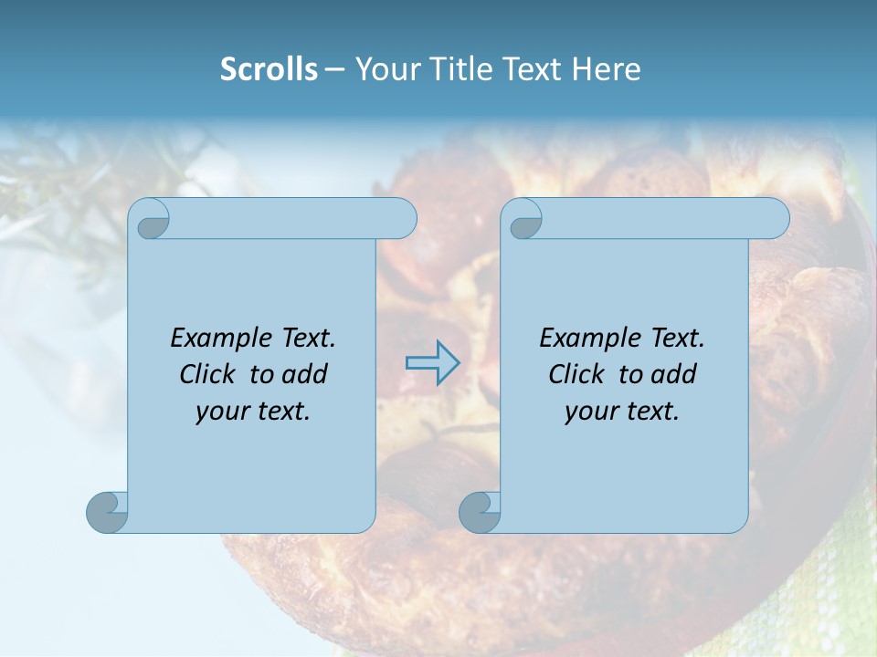 Meat Pudding Prepared PowerPoint Template