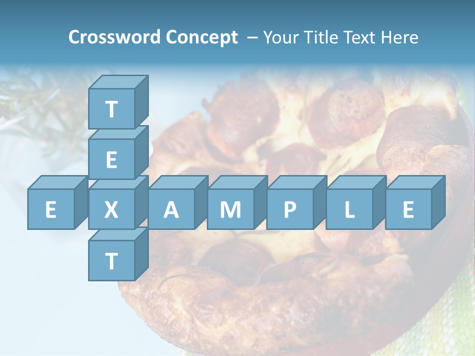 Meat Pudding Prepared PowerPoint Template