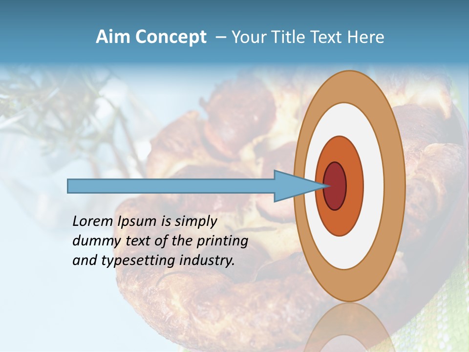 Meat Pudding Prepared PowerPoint Template