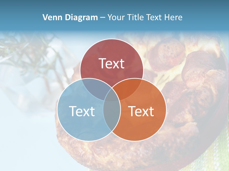 Meat Pudding Prepared PowerPoint Template