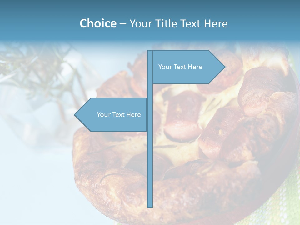 Meat Pudding Prepared PowerPoint Template