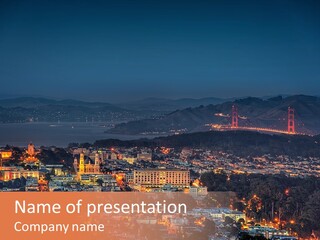 Francisco Golden Gate PowerPoint Template