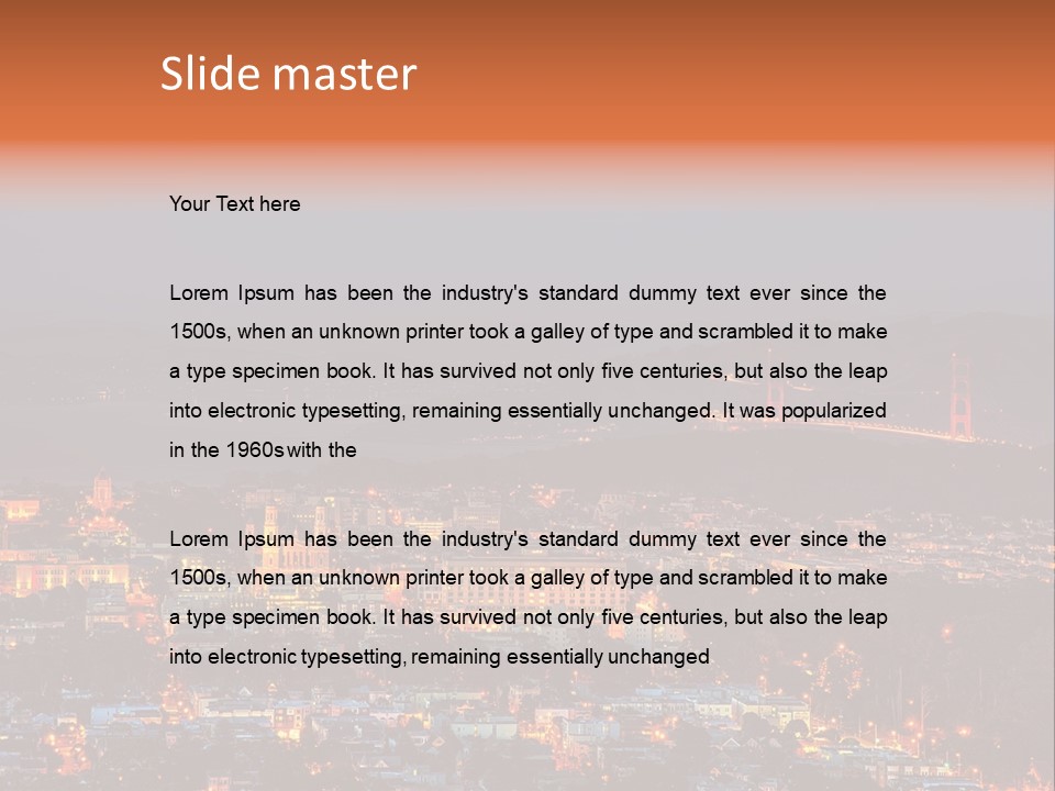 Francisco Golden Gate PowerPoint Template