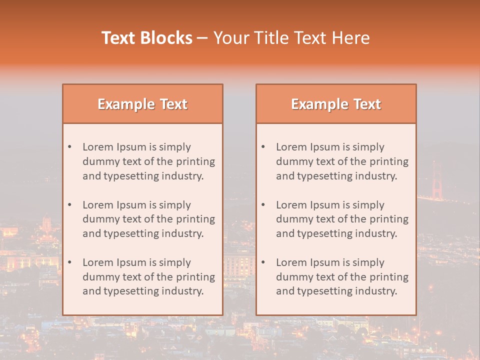 Francisco Golden Gate PowerPoint Template